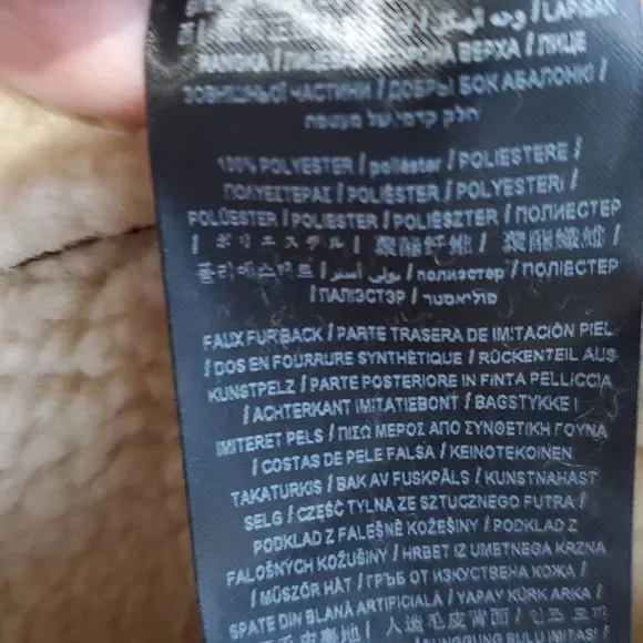 GUESS MENS FAUX-SHEARLING COGNAC OVERCOAT SIZE M NWOT-NEW WITHOUT TAGS - Picture 6 of 14